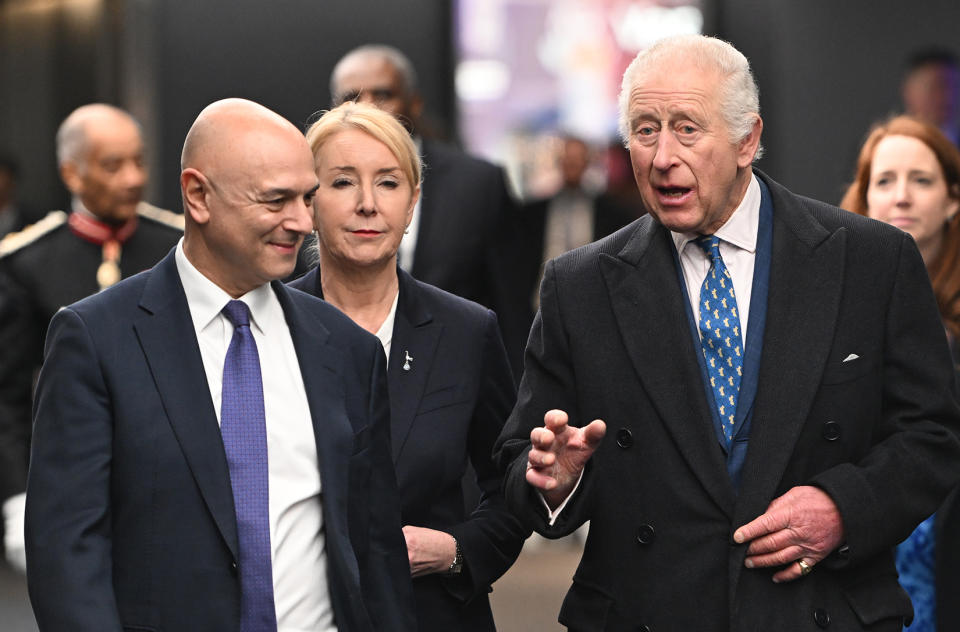 King Charles III meets Daniel Levy at Tottenham Hotspur Stadium