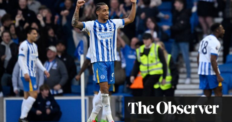 João Pedro’s last-gasp penalty sinks Fulham as Brighton keep up hot streak