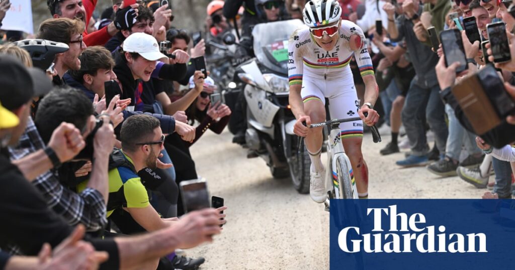 Tadej Pogacar picks himself up after crash to rule Strade Bianche again