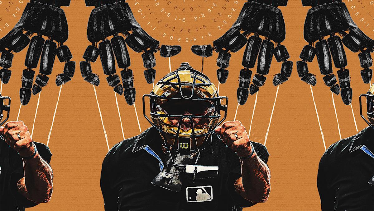 Is the ABS challenge system a necessary safety net or the first step on the road to full robo-umps? (Grant Thomas/Yahoo Sports)