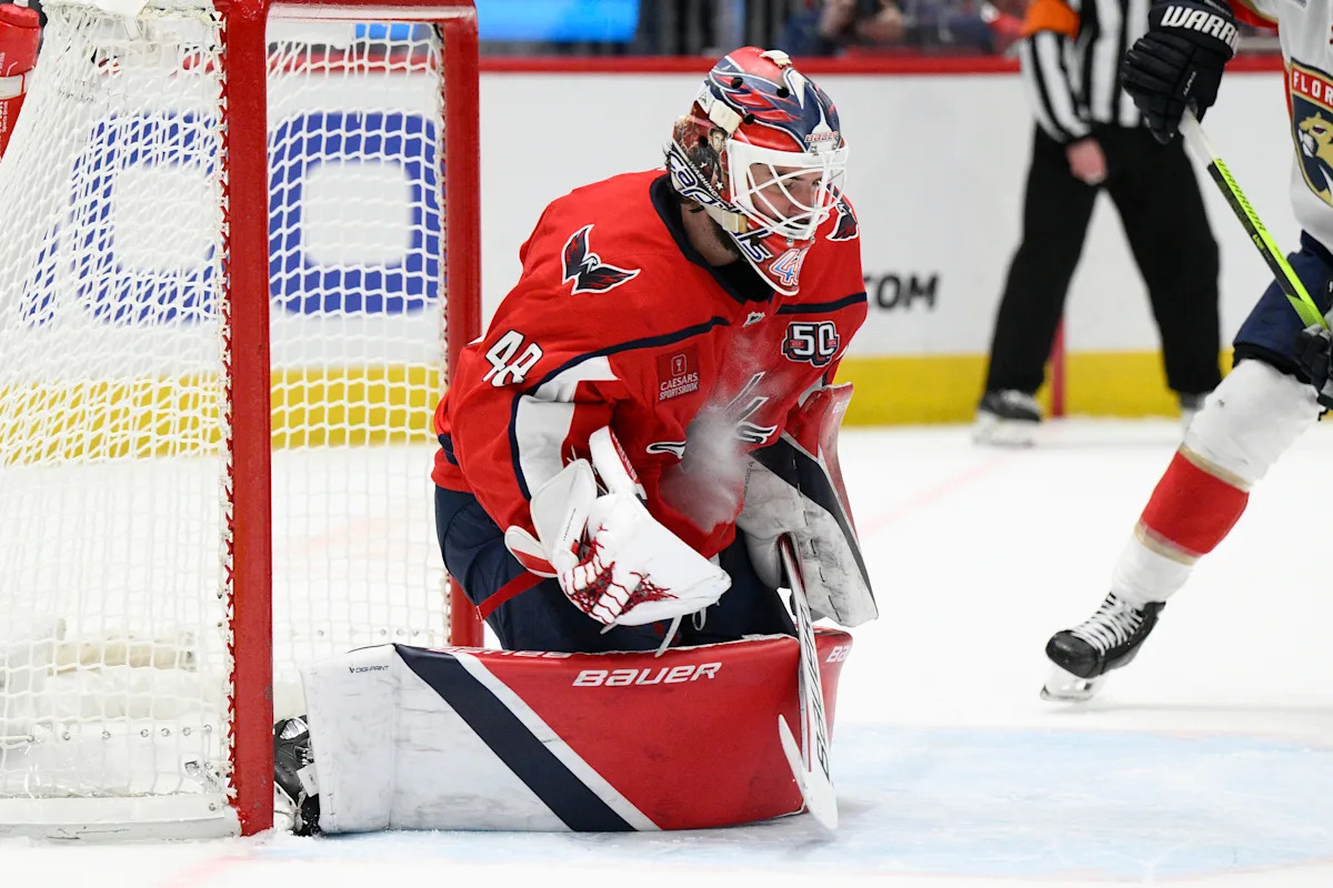 Capitals goalie Logan Thompson is expected to miss at least a couple of games with injury