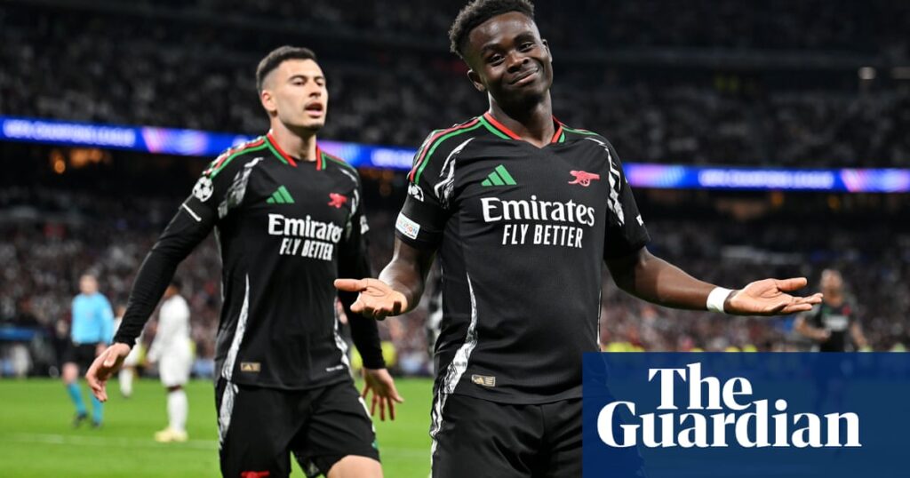 Saka and Martinelli fire Arsenal to last four after famous win at Real Madrid