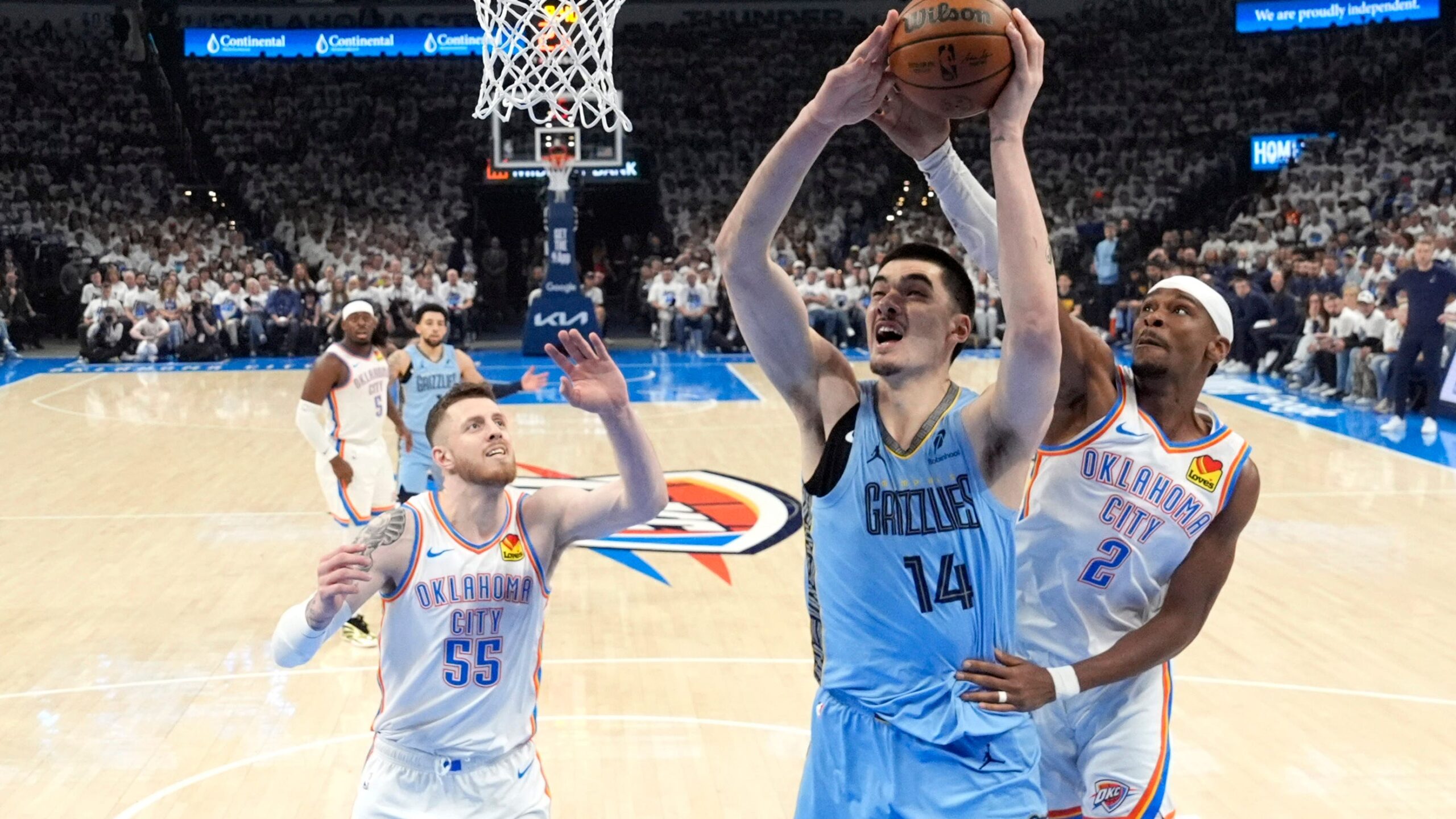 OKC Thunder chopping wood, cutting trees when it comes to defending Grizzlies’ Zach Edey