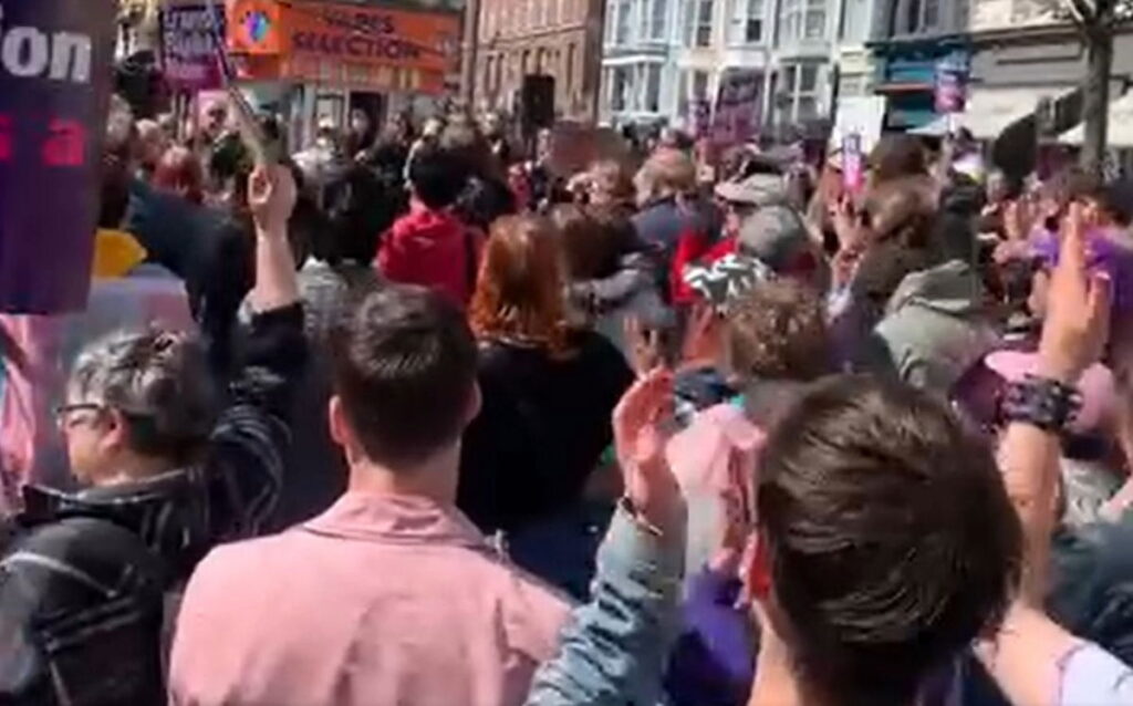 Trans rights protest to Supreme Court Ruling
