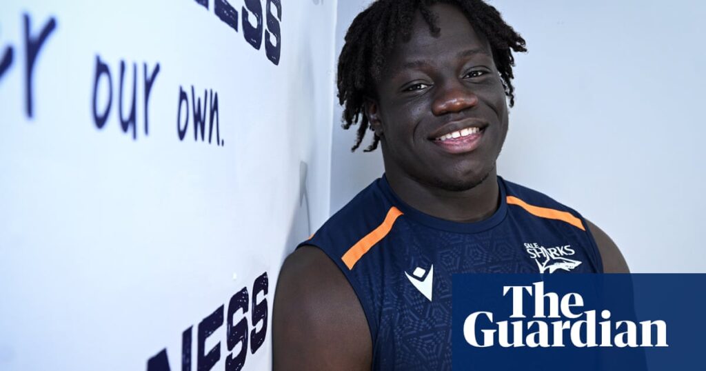 ‘You give everything in that first scrum’: meet Asher Opoku-Fordjour, Sale and England’s killer baby Shark