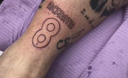 Vik-Ink Tattoo in Naples shared an image of a fan with a tattoo of McTominay's nickname on their lower leg