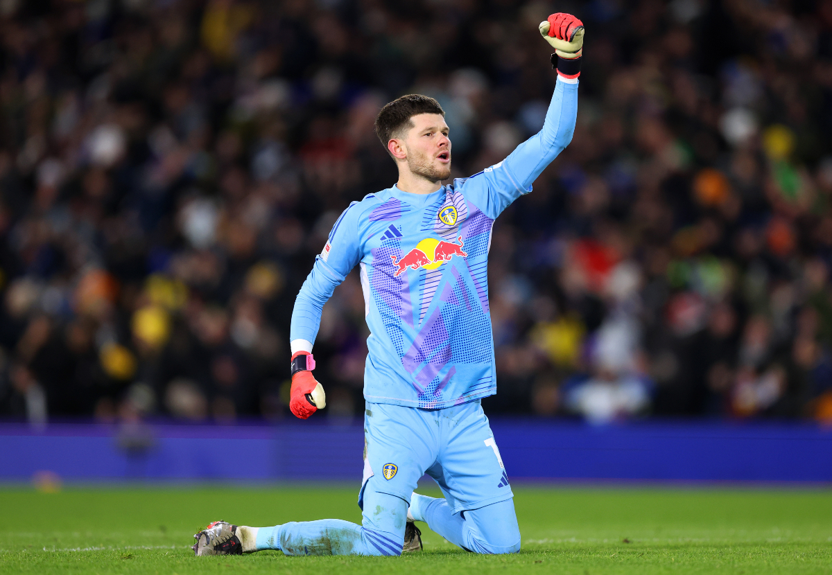 Leeds goalkeeper Illan Meslier
