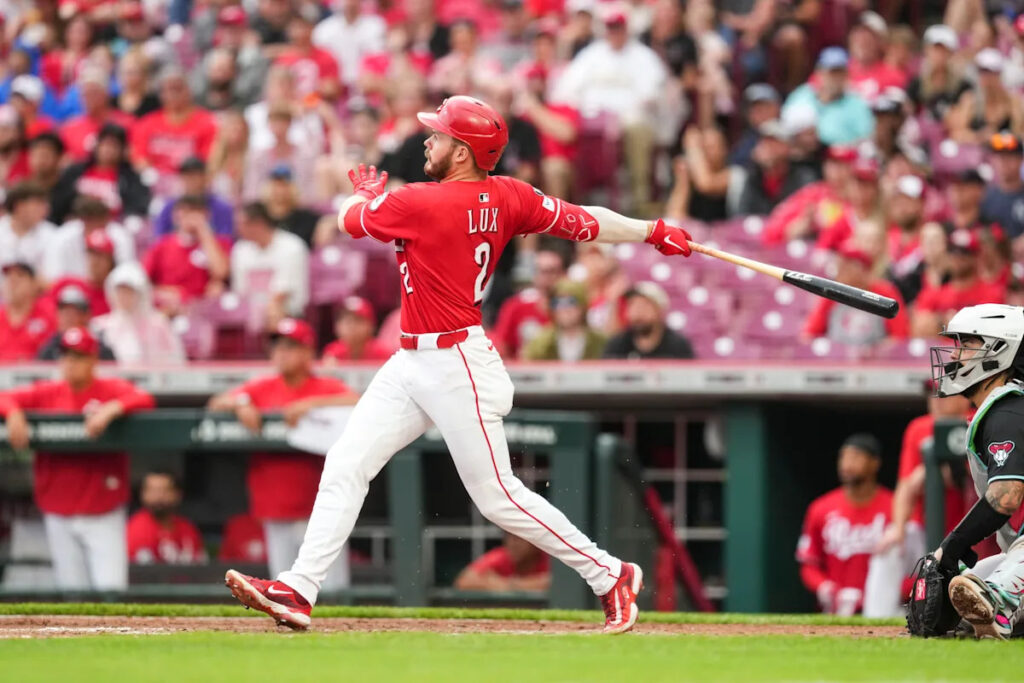 Gavin Lux hits a grand slam, Reds rout Diamondbacks 13-1 for 2nd win of the day