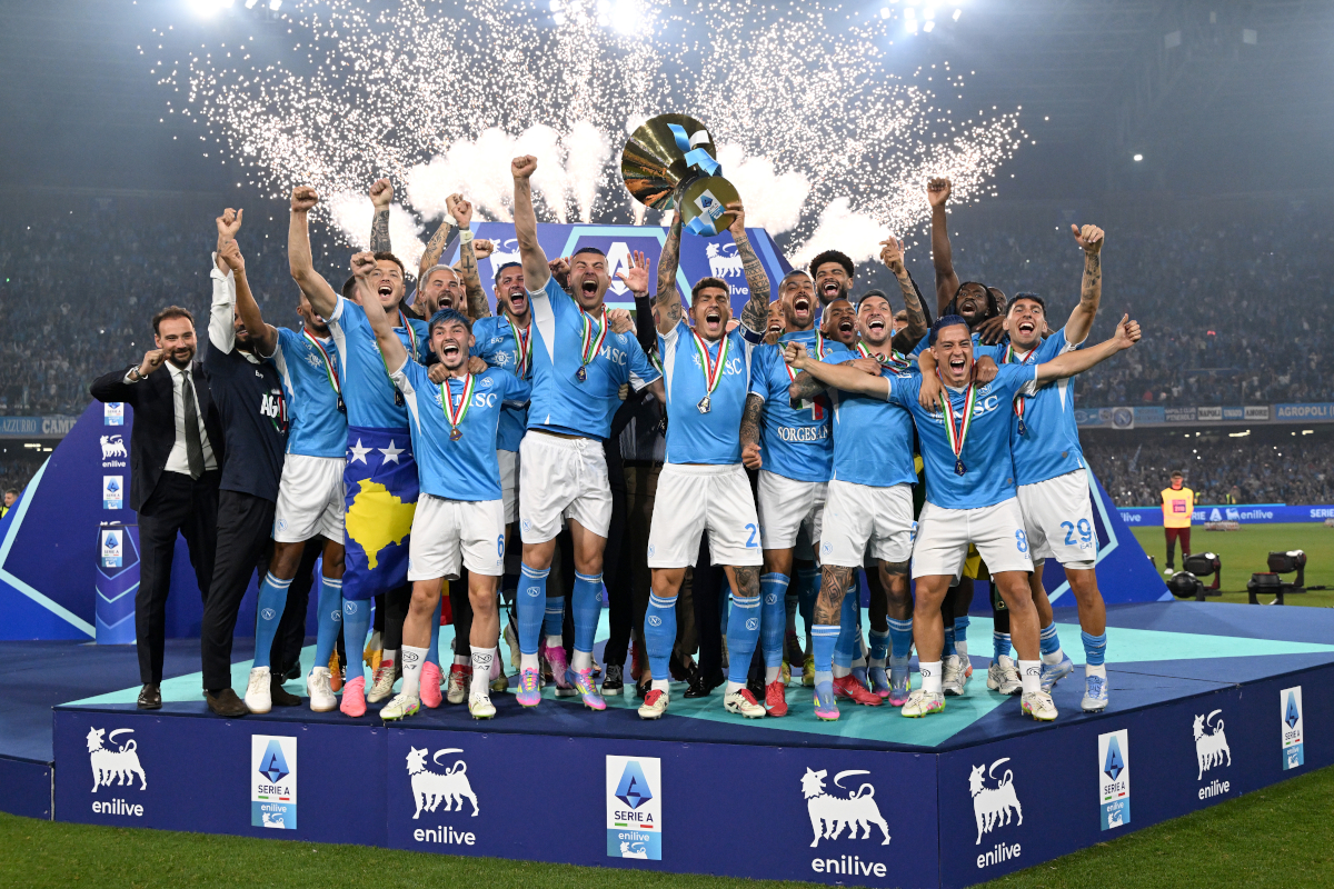 Video: Napoli lift 2024-25 Serie A trophy – Football Italia