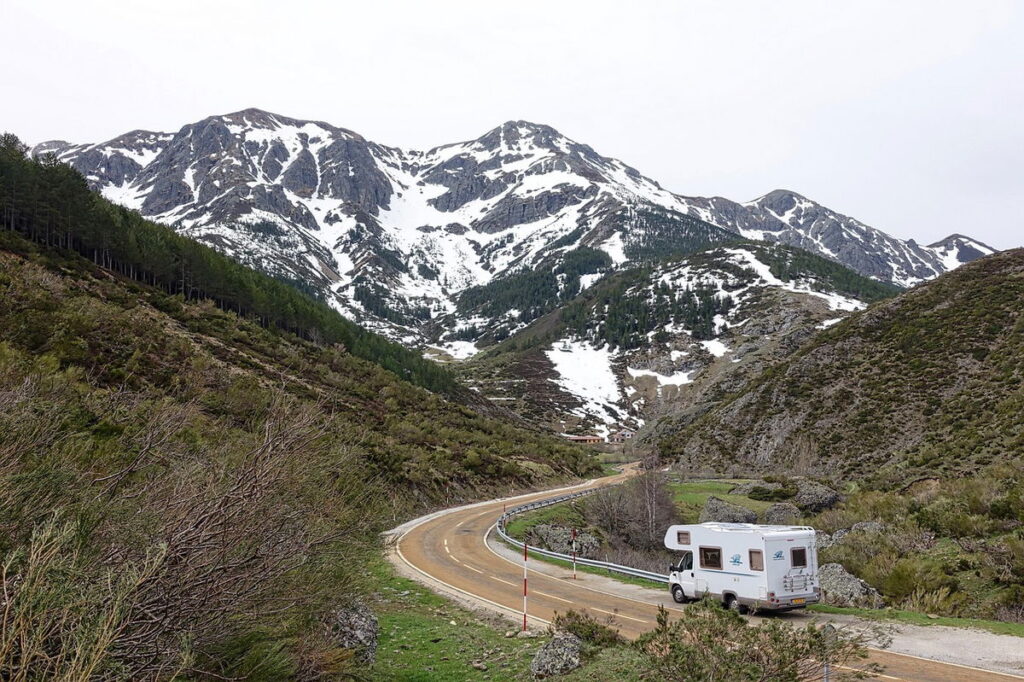 Life in a campervan in Spain in winter