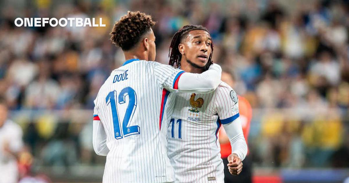 Olise scores for France, Jackson celebrates with Senegal
