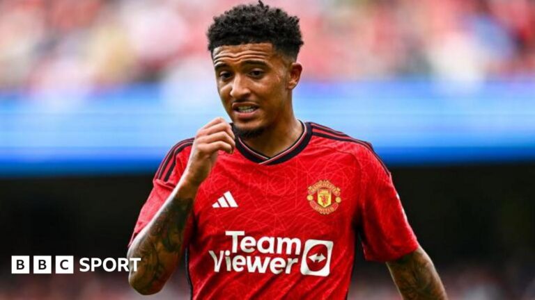 Jadon Sancho: Aston Villa close in on a loan move for Manchester United winger