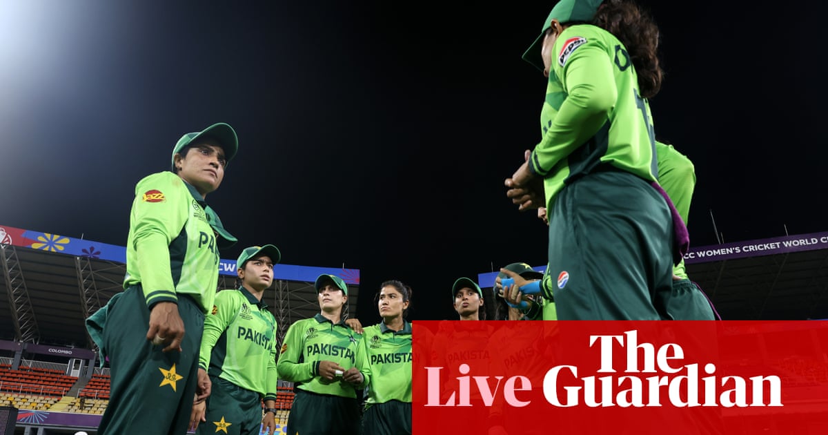 England v Pakistan: Women’s Cricket World Cup game resumes after rain – live