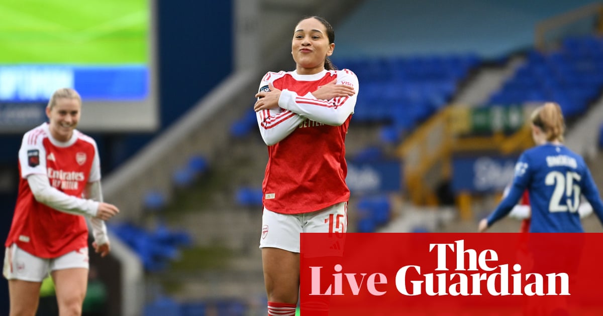 Everton 1-3 Arsenal: Women’s Super League – as it happened