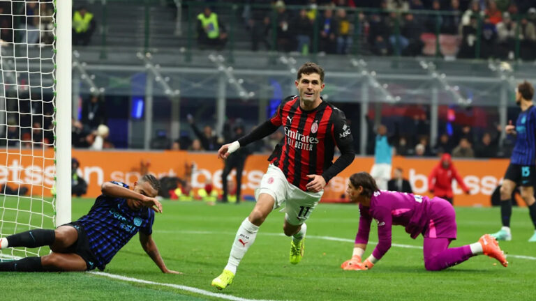 USMNT’s Christian Pulisic scores in Milan derby to climb back atop Serie A goals list (video)